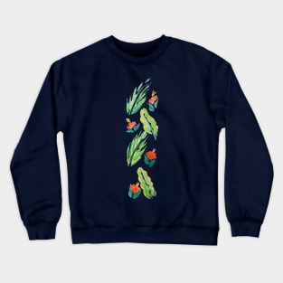 Hibiscus and Foliage Crewneck Sweatshirt